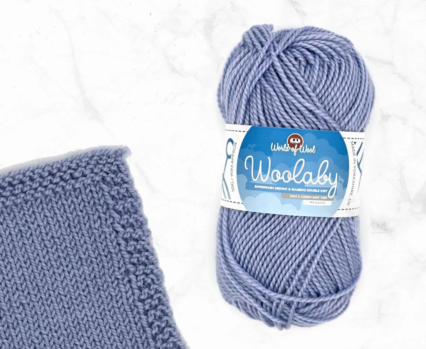 20% Bamboo & 80% Merino DK Superwash Wool - 50g